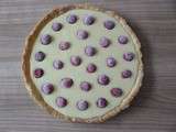 Tarte chocolat blanc et framboises