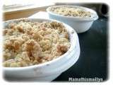 Crumble poire-chocolat