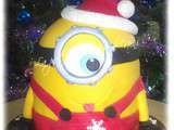 Gâteau 3D Minion de Noel