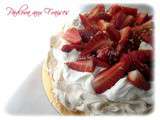 Pavlova aux fraises et zestes de citron