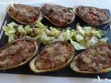 Aubergines farcies et gratinées au parmesan