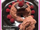 Bowl Cake framboise coeur coulant au chocolat