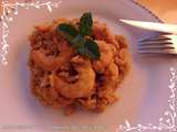 Crevettes au curry et riz complet