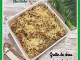 Gratin de chou vert aux lardons