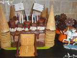 Layer cake kinder version château fort