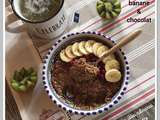 Porridge banane chocolat