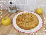 Tarte aux pommes sur lit de flocons d'avoine