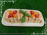 Terrine de cabillaud frais, crevettes et basilic