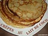 Pâte à crêpes au lait de coco