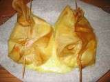 Papillotes croustillantes de camembert