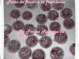 Pâtes de fruits au coulis de framboise