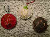 Décorations de Noël #handmade #broderie