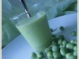 Velouté glacé de petits pois, chèvre et menthe, pourquoi pas