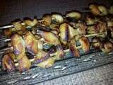 Petites brochettes de poulet