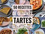 50 recettes de quiches et tartes salees