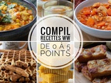 Compil recettes ww de 0 à 5 points