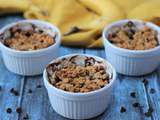 Crumble bananes chocolat noir