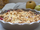 Crumble pomme framboise