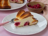 Gateau au skyr framboise coco