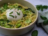 Linguine courgette burrata