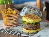 Rostis burger maison et ses frites au four