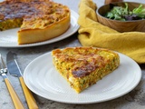 Tarte courgettes carottes poulet curry