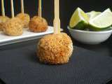 Boulettes de poulet panées aux graines de pavot