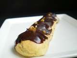 Eclairs au chocolat et pépites de nougatine