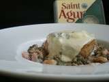 Grenadins de veau aux lentilles et Saint-Agur