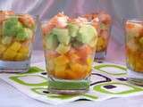 Avocat crevette en verrine