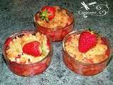 Crumble fraise rhubarbe