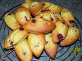 Financier pistache griottes