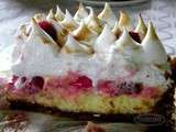 Key lime pie meringuee a la framboise