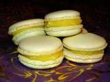 Macarons au lemon curd (meringue italienne)