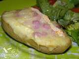 Pommes de terres farcies jambon reblochon