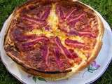 Quiche lard mimolette