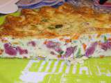 Quiche sans pâte legumes gesiers de volaille