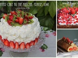 3 gâteaux aux fraises