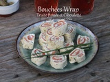 Bouchées wrap à la truite fumée et ciboulette