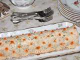 Buche au saumon et aux crevettes