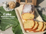 Cake à l'orange et à la rhubarbe