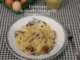 Carbonara de boudin blanc grillé