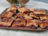 Carrés feuilletés aux fruits rouges