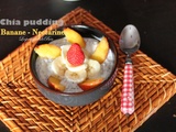 Chia pudding banane et nectarine