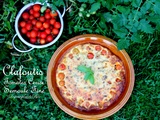 Clafoutis aux tomates cerise et à la semoule fine