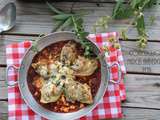 Conchiglioni farcis aubergine feta