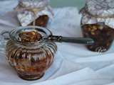 Confiture de poires, figues et pignons de pin