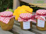 Confiture patisson, pomme verte, gingembre vanille