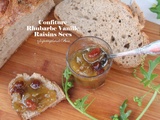 Confiture Rhubarbe, raisins secs et vanille