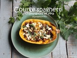 Courge spaghetti aux champignons et à la féta